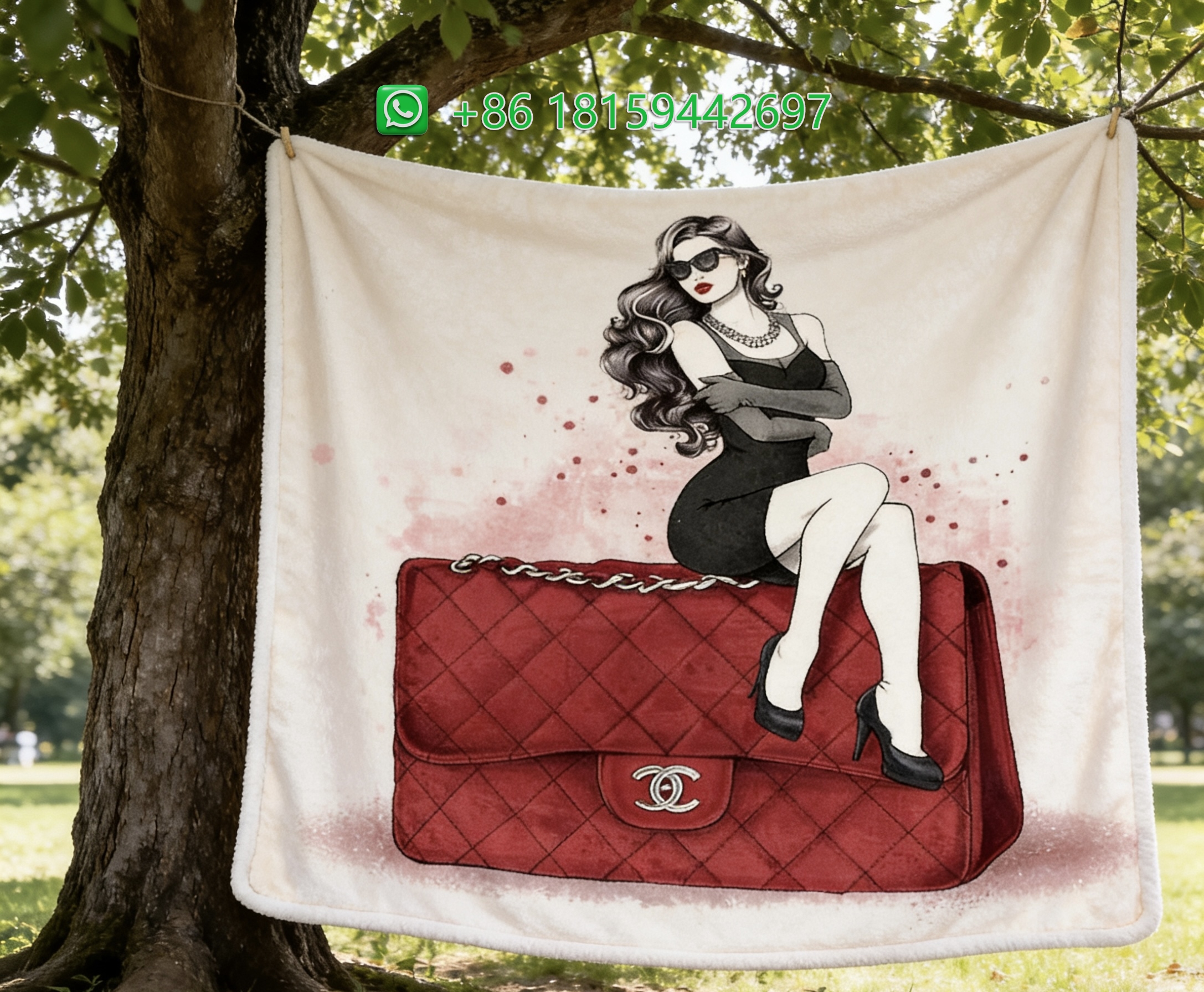 Chanel Throw Blankets